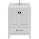 Modern Fittings Caroline Avenue 24" Single Bath Vanity with Quartz Top and Square Sink