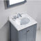 Modern Fittings Caroline Avenue 24" Single Bath Vanity with Marble Top and Round Sink