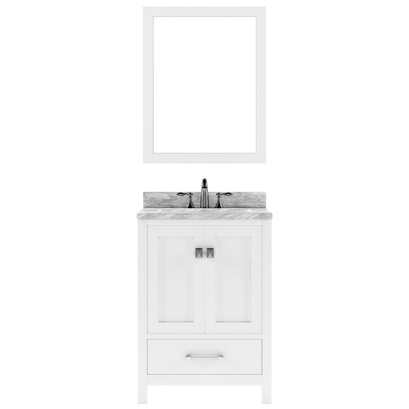 Modern Fittings Caroline Avenue 24" Single Bath Vanity with Marble Top and Round Sink Faucet