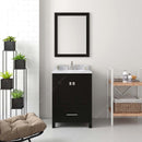 Modern Fittings Caroline Avenue 24" Single Bath Vanity with Marble Top and Square Sink