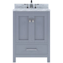 Modern Fittings Caroline Avenue 24" Single Bath Vanity with Marble Top and Square Sink