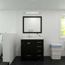 Modern Fittings Caroline Avenue 36" Single Bath Vanity with Calacatta Quartz Top and Round Sink