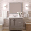 Modern Fittings Caroline Avenue 36" Single Bath Vanity with Cultured Marble Quartz Top and Round Sink