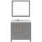 Modern Fittings Caroline Avenue 36" Single Bath Vanity with Cultured Marble Quartz Top and Round Sink