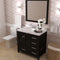 Modern Fittings Caroline Avenue 36" Single Bath Vanity with Cultured Marble Quartz Top and Round Sink