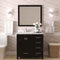 Modern Fittings Caroline Avenue 36" Single Bath Vanity with Cultured Marble Quartz Top and Square Sink