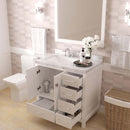 Modern Fittings Caroline Avenue 36" Single Bath Vanity with Cultured Marble Quartz Top and Square Sink