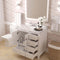 Modern Fittings Caroline Avenue 36" Single Bath Vanity with Cultured Marble Quartz Top and Square Sink Faucet