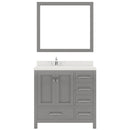 Modern Fittings Caroline Avenue 36" Single Bath Vanity with Quartz Top and Round Sink