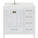 Modern Fittings Caroline Avenue 36" Single Bath Vanity with Quartz Top and Square Sink