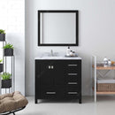 Modern Fittings Caroline Avenue 36" Single Bath Vanity with Marble Top and Round Sink