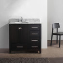 Modern Fittings Caroline Avenue 36" Single Bath Vanity with Marble Top and Round Sink