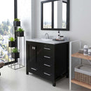 Modern Fittings Caroline Avenue 36" Single Bath Vanity with Marble Top and Square Sink