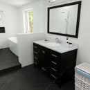 Modern Fittings Caroline Avenue 48" Single Bath Vanity with Calacatta Quartz Top and Round Sink Faucet