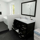 Modern Fittings Caroline Avenue 48" Single Bath Vanity with Calacatta Quartz Top and Round Sink