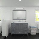 Modern Fittings Caroline Avenue 48" Single Bath Vanity with Calacatta Quartz Top and Square Sink