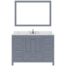 Modern Fittings Caroline Avenue 48" Single Bath Vanity with Calacatta Quartz Top and Square Sink