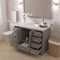 Modern Fittings Caroline Avenue 48" Single Bath Vanity with Cultured Marble Quartz Top and Round Sink