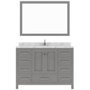 Modern Fittings Caroline Avenue 48" Single Bath Vanity with Cultured Marble Quartz Top and Round Sink