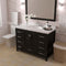 Modern Fittings Caroline Avenue 48" Single Bath Vanity with Cultured Marble Quartz Top and Round Sink Faucet