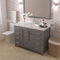 Modern Fittings Caroline Avenue 48" Single Bath Vanity with Cultured Marble Quartz Top and Round Sink