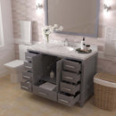 Modern Fittings Caroline Avenue 48" Single Bath Vanity with Cultured Marble Quartz Top and Round Sink