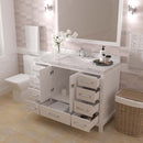 Modern Fittings Caroline Avenue 48" Single Bath Vanity with Cultured Marble Quartz Top and Square Sink