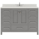 Modern Fittings Caroline Avenue 48" Single Bath Vanity with Quartz Top and Round Sink