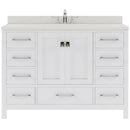 Modern Fittings Caroline Avenue 48" Single Bath Vanity with Quartz Top and Round Sink