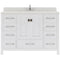 Modern Fittings Caroline Avenue 48" Single Bath Vanity with Quartz Top and Round Sink