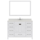 Modern Fittings Caroline Avenue 48" Single Bath Vanity with Quartz Top and Round Sink