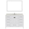 Modern Fittings Caroline Avenue 48" Single Bath Vanity with Quartz Top and Round Sink