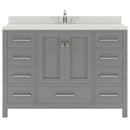 Modern Fittings Caroline Avenue 48" Single Bath Vanity with Quartz Top and Square Sink