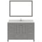 Modern Fittings Caroline Avenue 48" Single Bath Vanity with Quartz Top and Square Sink Faucet 