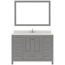 Modern Fittings Caroline Avenue 48" Single Bath Vanity with Quartz Top and Square Sink