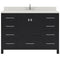 Modern Fittings Caroline Avenue 48" Single Bath Vanity with Quartz Top and Square Sink