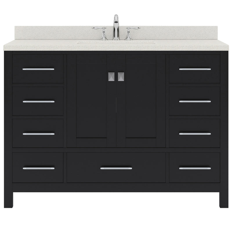 Modern Fittings Caroline Avenue 48" Single Bath Vanity with Quartz Top and Square Sink