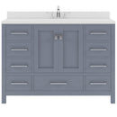 Modern Fittings Caroline Avenue 48" Single Bath Vanity with Quartz Top and Square Sink