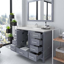 Modern Fittings Caroline Avenue 48" Single Bath Vanity with Quartz Top and Square Sink