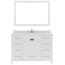 Modern Fittings Caroline Avenue 48" Single Bath Vanity with Quartz Top and Square Sink