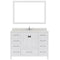 Modern Fittings Caroline Avenue 48" Single Bath Vanity with Quartz Top and Square Sink