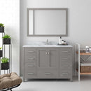 Modern Fittings Caroline Avenue 48" Single Bath Vanity with Marble Top and Round Sink