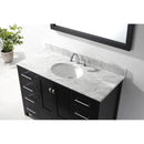 Modern Fittings Caroline Avenue 48" Single Bath Vanity with Marble Top and Round Sink Faucet