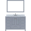 Modern Fittings Caroline Avenue 48" Single Bath Vanity with Marble Top and Round Sink Faucet