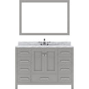 Modern Fittings Caroline Avenue 48" Single Bath Vanity with Marble Top and Square Sink Faucet