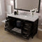 Modern Fittings Caroline Avenue 60" Single Bath Vanity with Cultured Marble Quartz Top and Round Sink Faucet