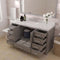 Modern Fittings Caroline Avenue 60" Single Bath Vanity with Cultured Marble Quartz Top and Square Sink