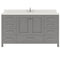 Modern Fittings Caroline Avenue 60" Single Bath Vanity with Quartz Top and Round Sink