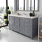 Modern Fittings Caroline Avenue 60" Single Bath Vanity with Quartz Top and Round Sink