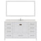 Modern Fittings Caroline Avenue 60" Single Bath Vanity with Quartz Top and Round Sink Faucet